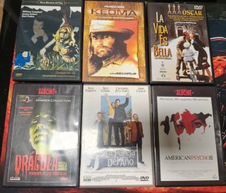 Lote 6 Películas DVD: Terror, Comedia, Western