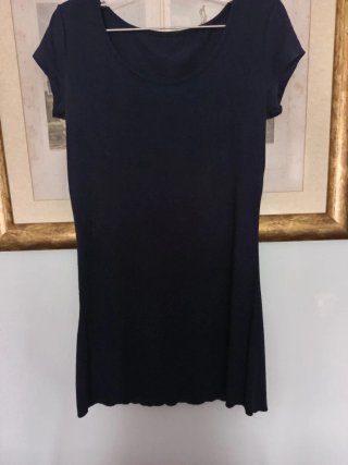 Vestido de verano 2 piezas azul marino con rayas