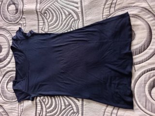Vestido de verano 2 piezas azul marino con rayas