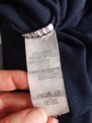 Vestido de verano 2 piezas azul marino con rayas
