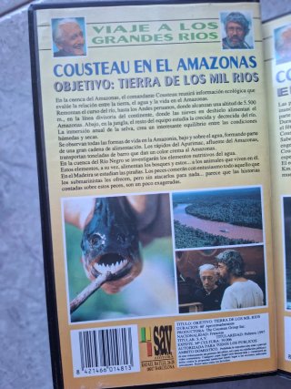 Lote 7 Cintas VHS Jacques Cousteau Amazonas