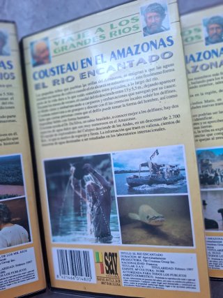 Lote 7 Cintas VHS Jacques Cousteau Amazonas