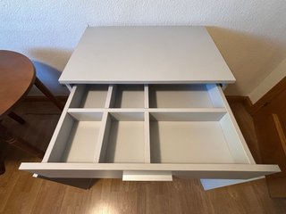 Mueble organizador gris