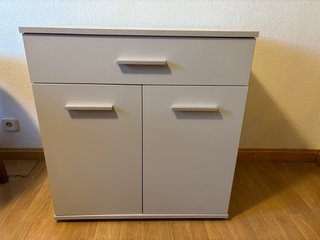 Mueble organizador gris