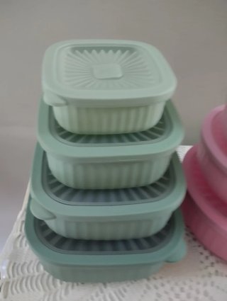 Set Contenitori Alimentari 8 Pezzi Plastica