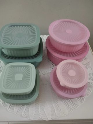 Set Contenitori Alimentari 8 Pezzi Plastica