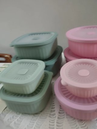 Set Contenitori Alimentari 8 Pezzi Plastica