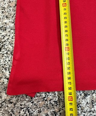 Polo Ralph Lauren rossa logo blu donna XS