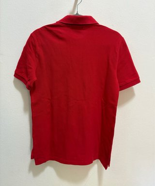 Polo Ralph Lauren rossa logo blu donna XS