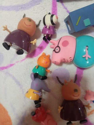 Lote Peppa Pig Escuela Muñecos
