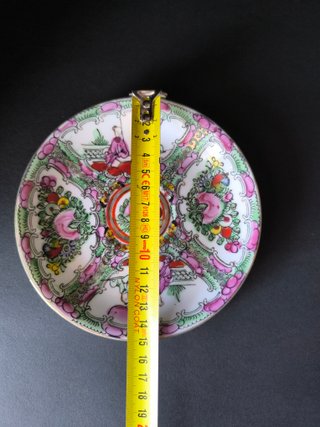 4 Pratos 14cm Figuras Orientais Porcelana