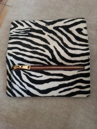 Cartera monedero cebra
