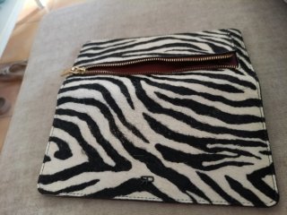 Cartera monedero cebra