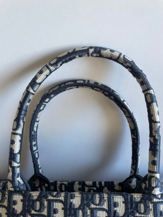 Bolso Dior Book Tote Medium Beige/Azul