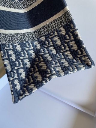 Bolso Dior Book Tote Medium Beige/Azul