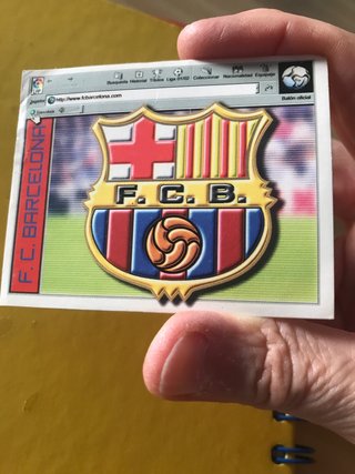Cromo FC Barcelona F.C.B. Liga 01/02