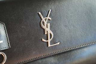 Borsa Yves Saint Laurent Sunset Medium YSL Nera