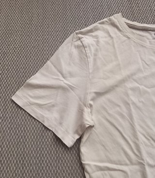 Camiseta blanca básica H&M algodón T.170 (XS)