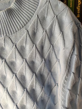 Jersey azul cielo mujer