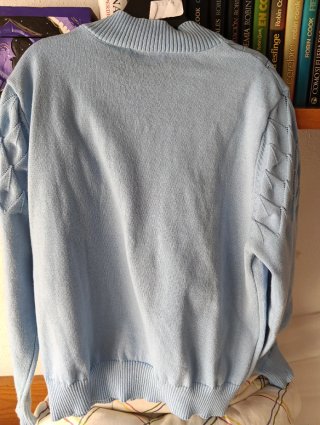 Jersey azul cielo mujer