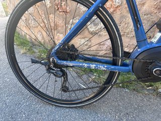 Bicicleta Eléctrica Azul marca Bosh