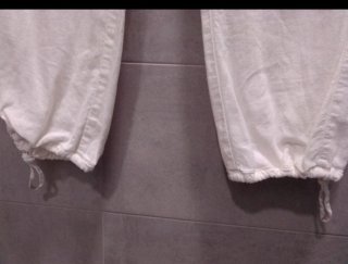 Pantalón de lino y viscosa Only