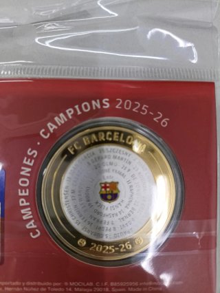 Moneda FC Barcelona Campeones 2025-26