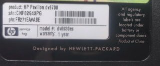 Ordenador portátil HP Plata y Negro