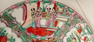 PLATOS EN PORCELANA PINTADOS A MANO CANTÓN CHINA