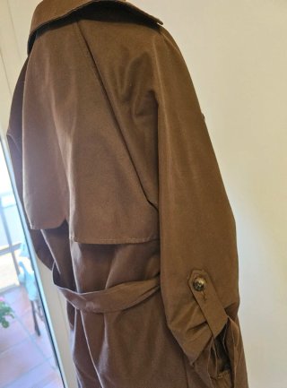 Gabardina mujer marrón