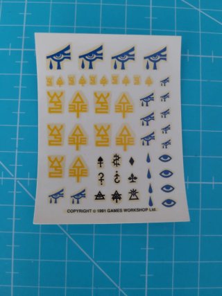 Calcas Eldars WH40000 Games Workshop Decals