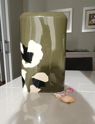 Vaso Maison du Monde verde e beige