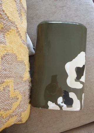 Vaso Maison du Monde verde e beige