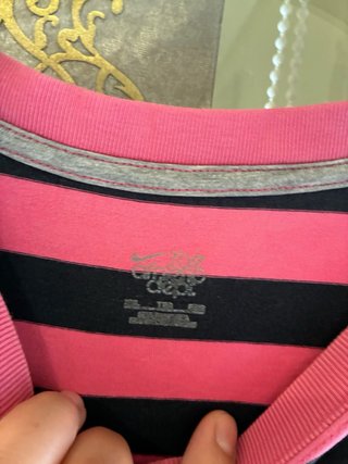 Camiseta Rayas Rosa y Negra Talla XL