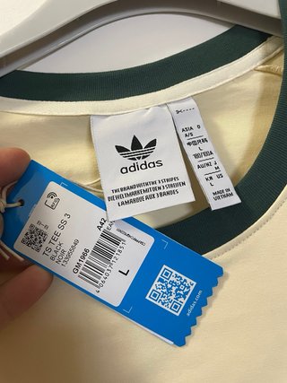 Camiseta Adidas Beige y Verde