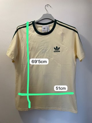 Camiseta Adidas Beige y Verde