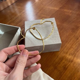 Pendientes Simuero Manzana Dorados Nuevos
