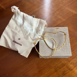 Pendientes Simuero Manzana Dorados Nuevos