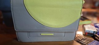 Bolso bandolera JO & Mr Joe gris y verde