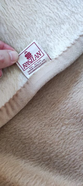 Manta Doble Reversible Beige/Marrón