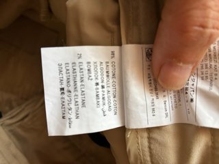 Pantalón chino recto beige talla 40