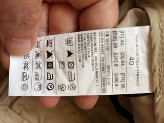 Pantalón chino recto beige talla 40