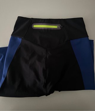 Pantalón Leggings Deportivo Negro y Azul