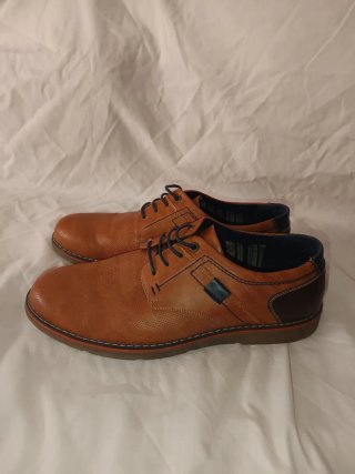 Zapatos de vestir hombre piel marrón talla 45