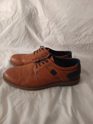 Zapatos de vestir hombre piel marrón talla 45