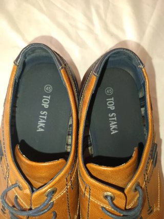 Zapatos de vestir hombre piel marrón talla 45