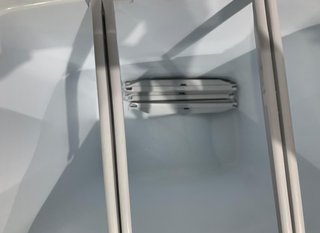 Cubo de reciclaje Denox con pedal 50L blanco