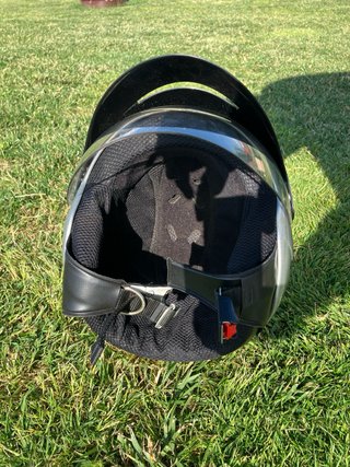 Casco Moto Abierto Airoh Negro/Plata