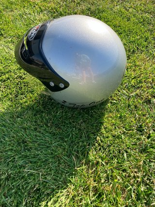 Casco Moto Abierto Airoh Negro/Plata
