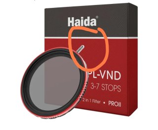 Filtro Haida Pro II CPL-VND 72mm